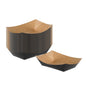 Bio Tek 4 oz Black Paper #25 Food Tray / Boat - 3" x 2" x 1" - 50 count box