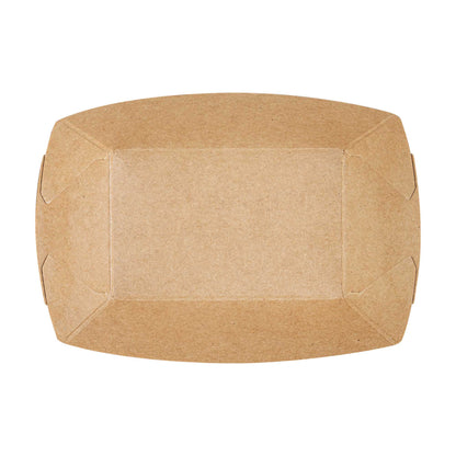 Bio Tek 4 oz Newsprint Paper #25 Food Tray / Boat - 3" x 2" x 1" - 400 count box