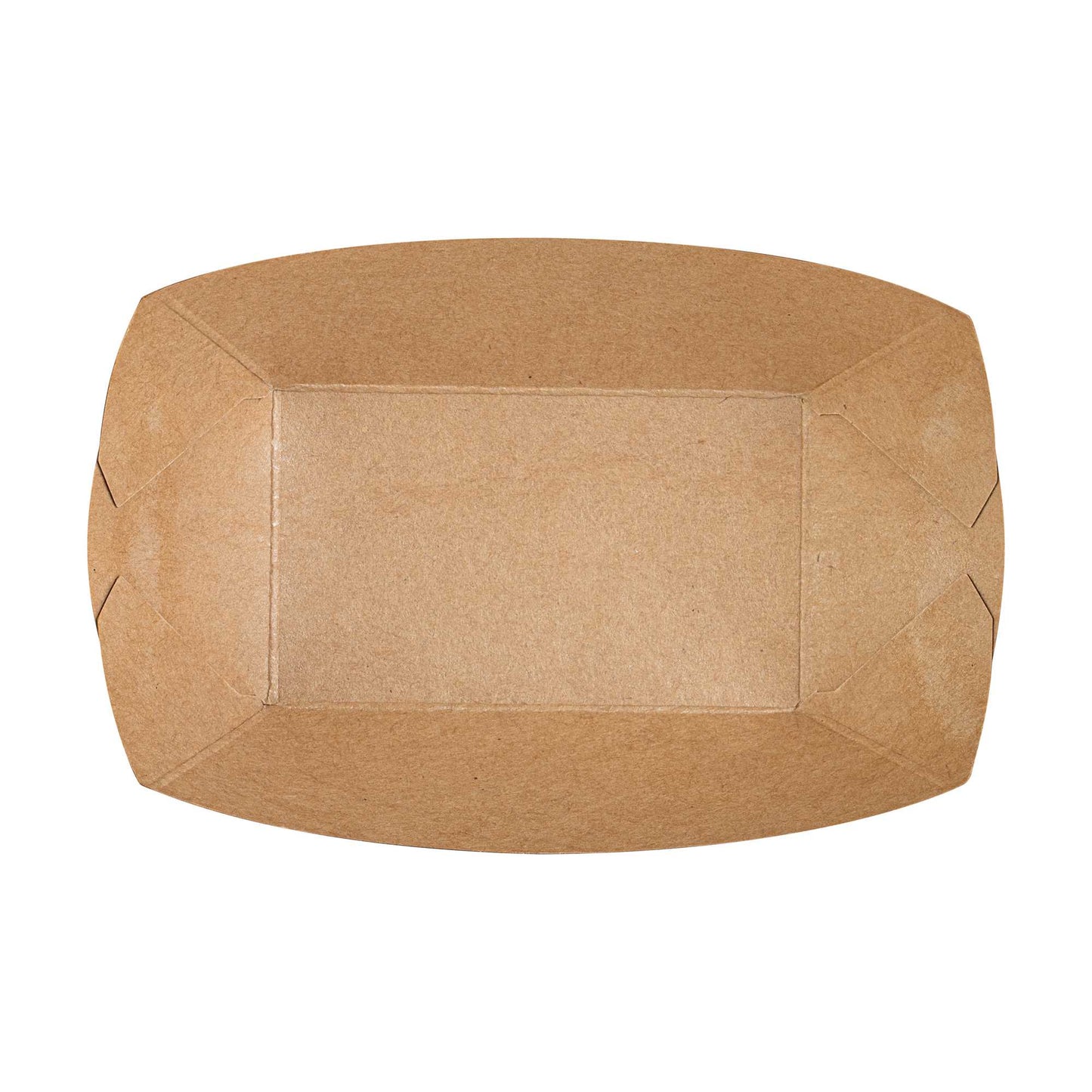 Bio Tek 6 oz Black Paper #40 Food Tray / Boat - 5" x 4" x 1 1/2" - 400 count box