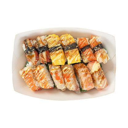 Bio Tek 1 lb Tangerine Orange Paper #100 Food Tray / Boat - 5 1/2" x 3 1/2" x 2" - 200 count box
