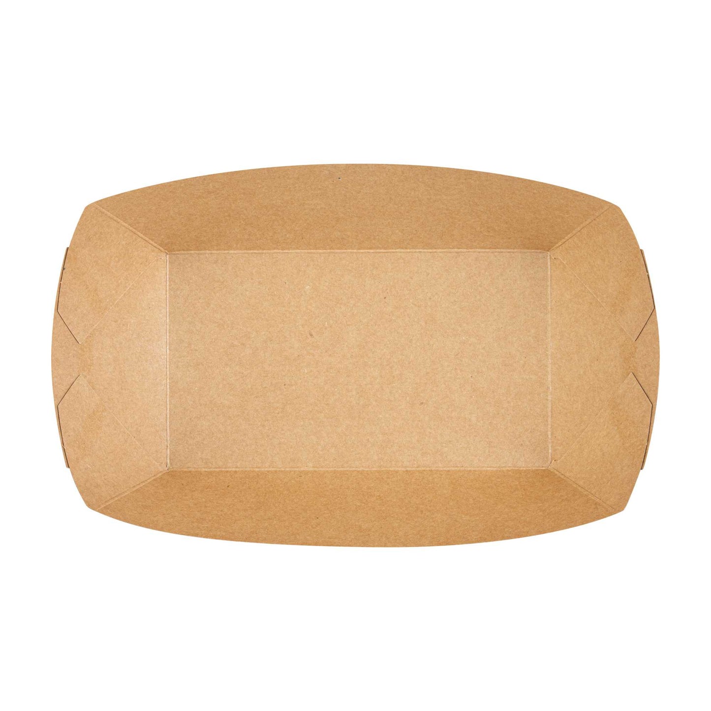 Bio Tek 2 lb Black Paper #200 Food Tray / Boat - 6 1/2" x 3 3/4" x 2 1/4" - 200 count box