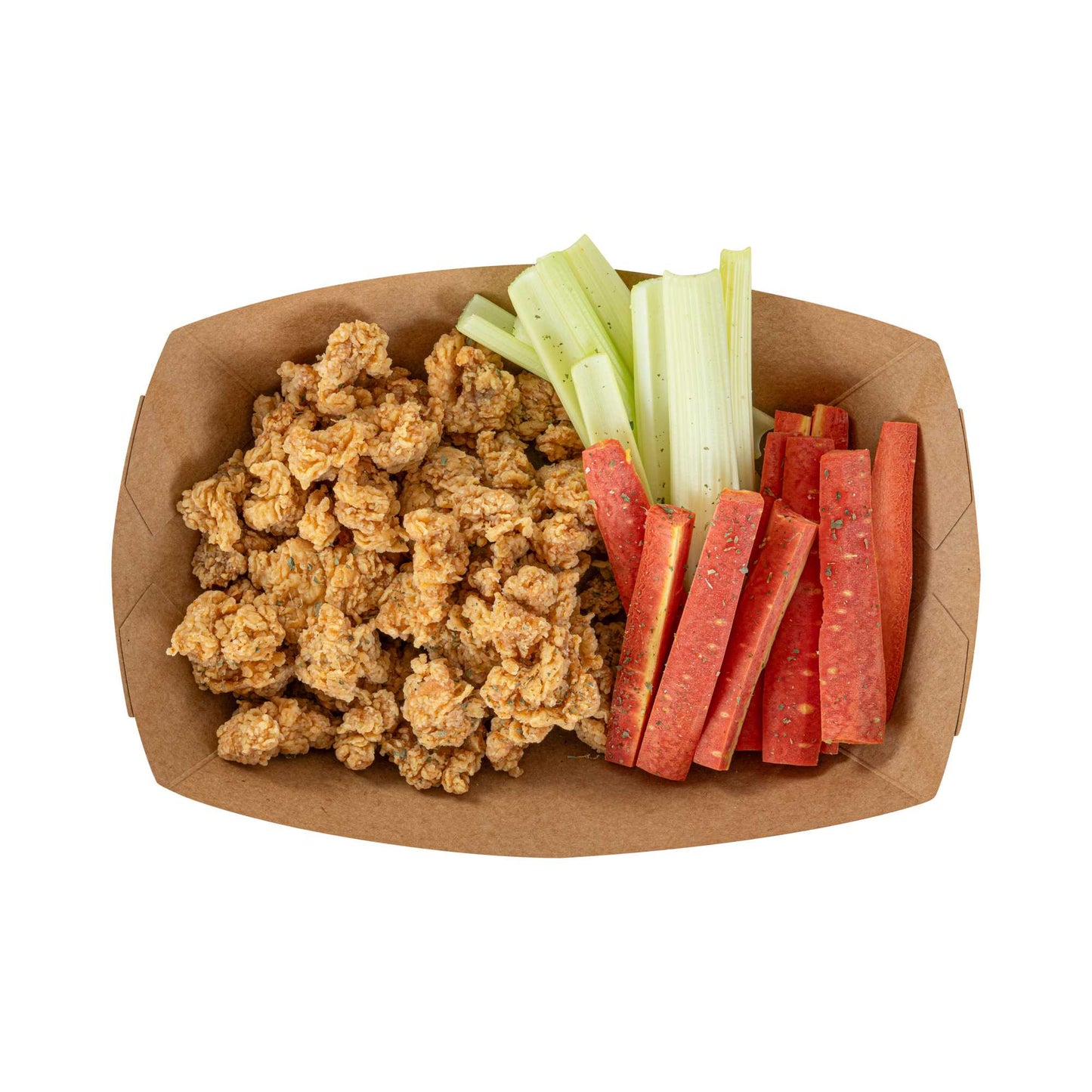 Bio Tek 2 lb Kraft Paper #200 Food Tray / Boat - 6 1/2" x 3 3/4" x 2 1/4" - 50 count box