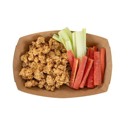 Bio Tek 2 lb Kraft Paper #200 Food Tray / Boat - 6 1/2" x 3 3/4" x 2 1/4" - 50 count box