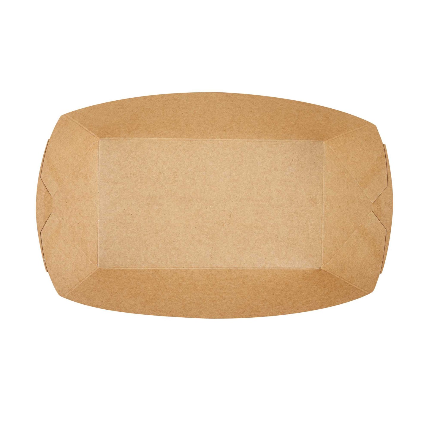 Bio Tek 2 lb Newsprint Paper #200 Food Tray / Boat - 6 1/2" x 3 3/4" x 2 1/4" - 200 count box