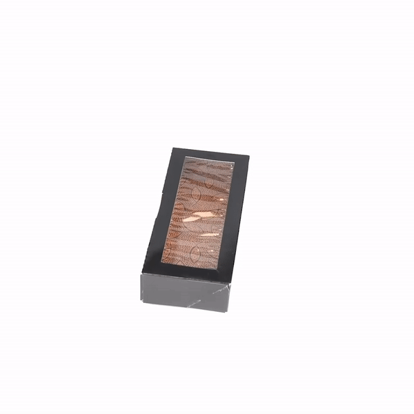 Sakura Vision Black Paper Medium Window Sushi Box - 8" x 3 1/2" x 1 3/4" - 200 count box