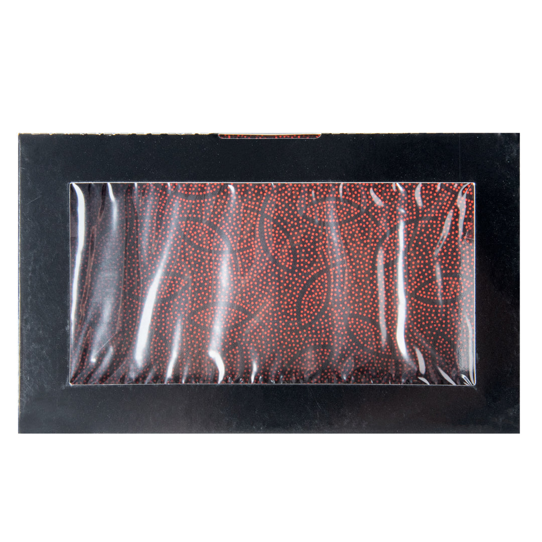 Sakura Vision Black Paper Large Window Sushi Box - 8" x 4 3/4" x 1 3/4" - 200 count box
