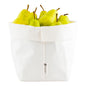 DuraLux White Paper Washable Bag - 6 1/4" x 6 1/4" x 9 3/4" - 1 count box