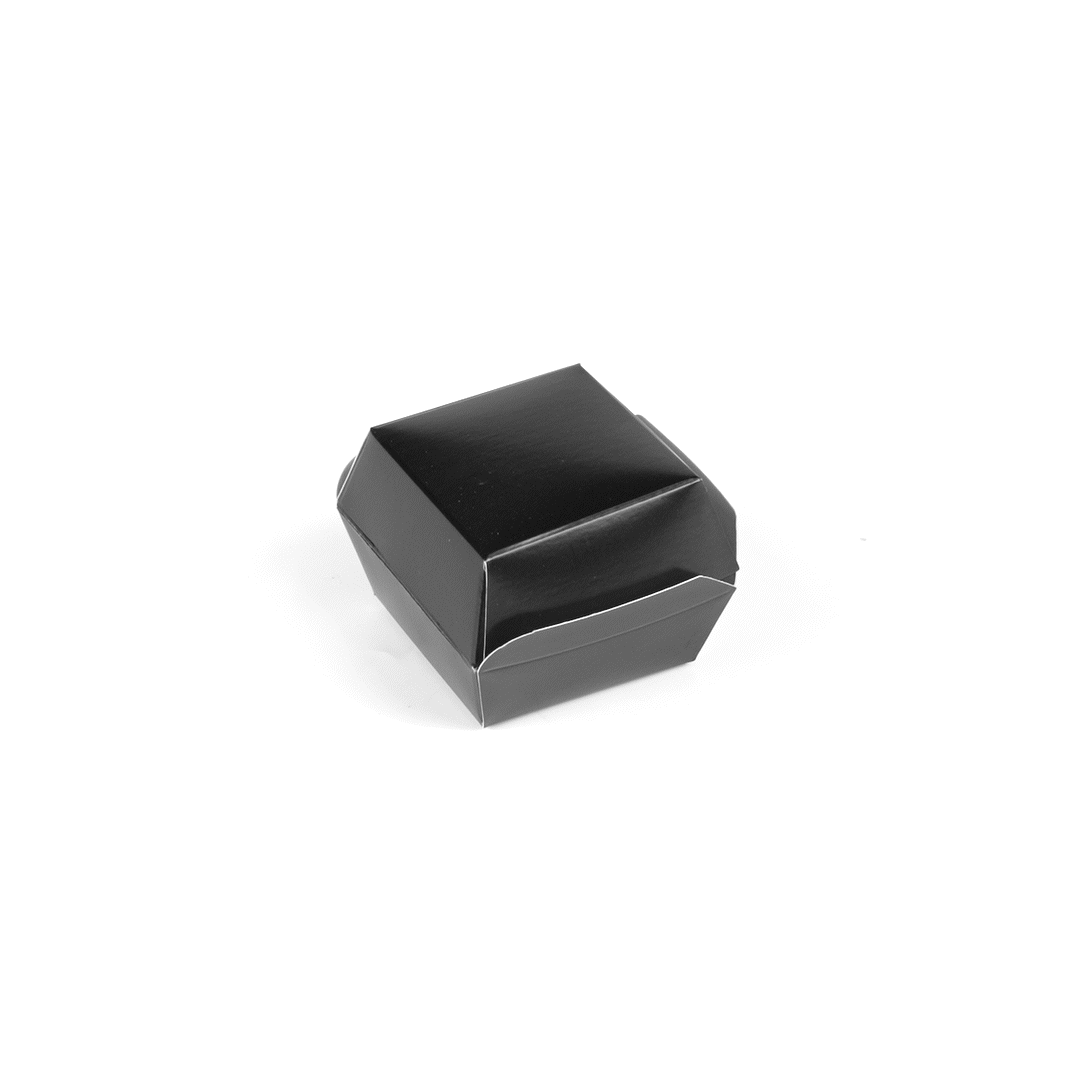 Bio Tek Black Paper Slider Box - 2 1/2" x 2 1/2" x 2" - 100 count box