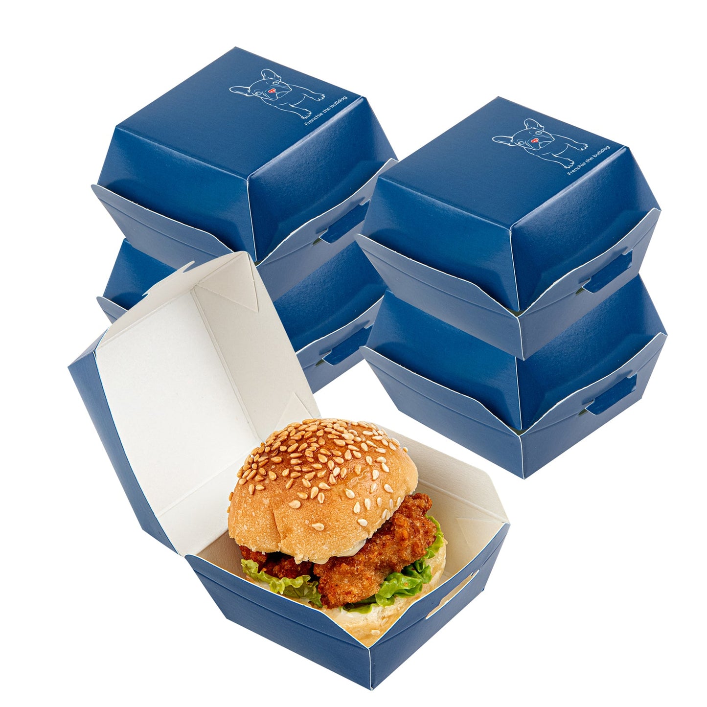 Bio Tek Frenchie Paper Slider Box - 2 1/2" x 2 1/2" x 2" - 100 count box