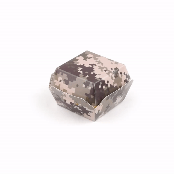 Bio Tek Camouflage Paper Slider Box - 2 1/2" x 2 1/2" x 2" - 100 count box