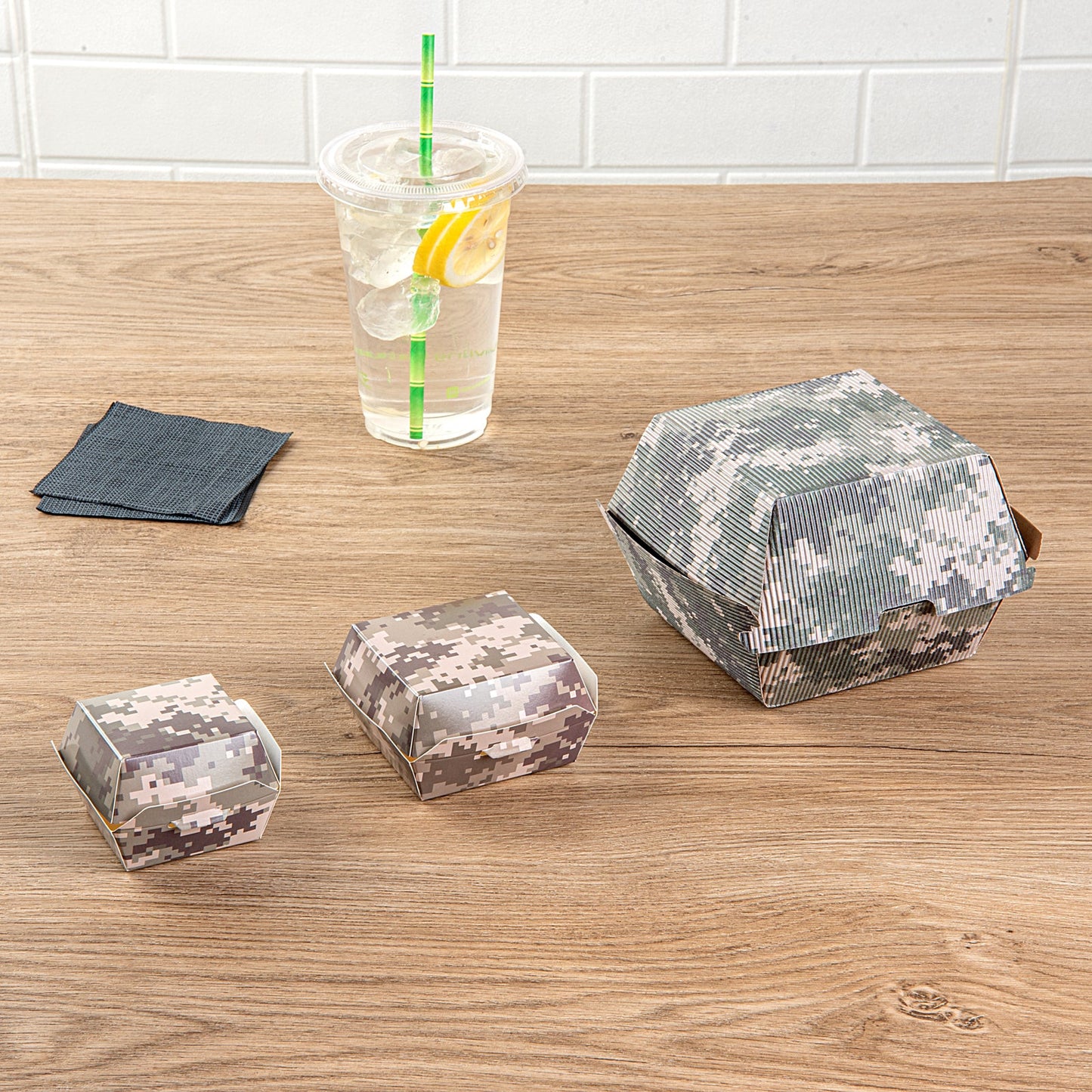 Bio Tek Camouflage Paper Slider Box - 2 1/2" x 2 1/2" x 2" - 100 count box
