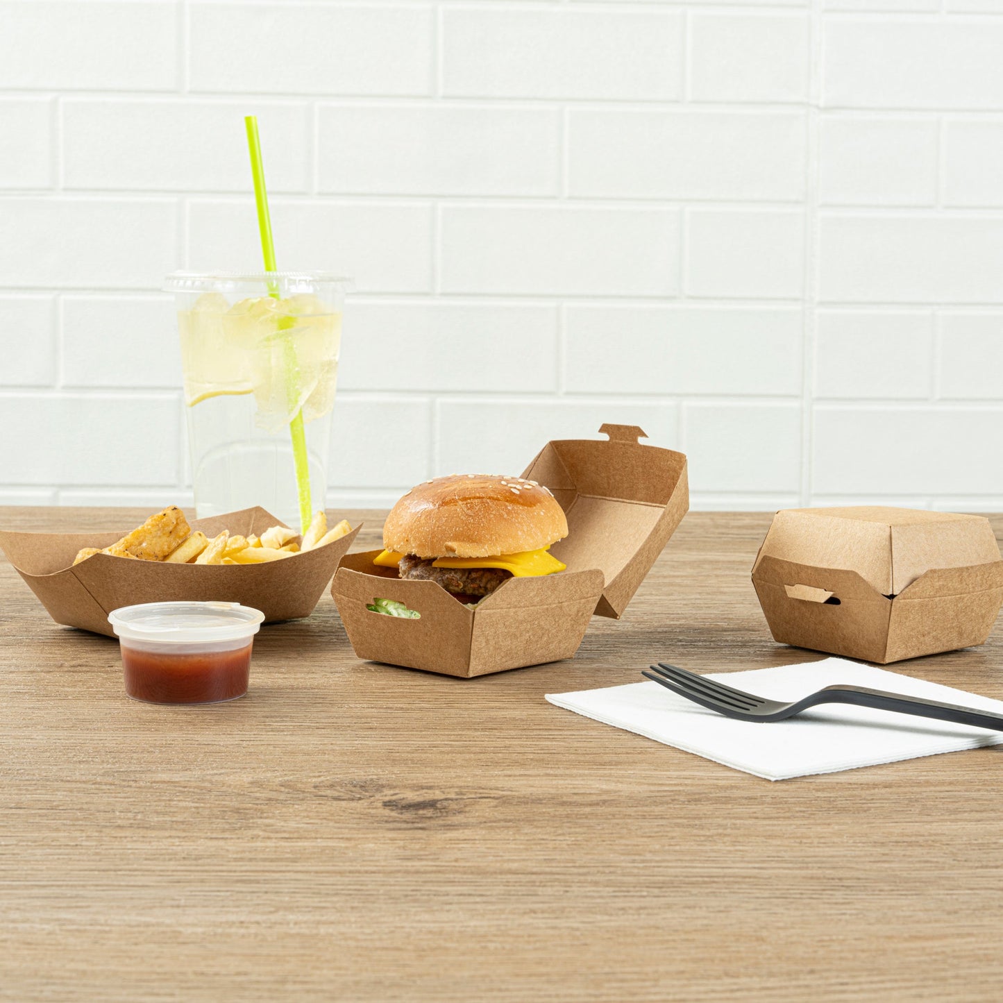 Bio Tek Kraft Paper Slider Box - 2 1/2" x 2 1/2" x 2" - 100 count box