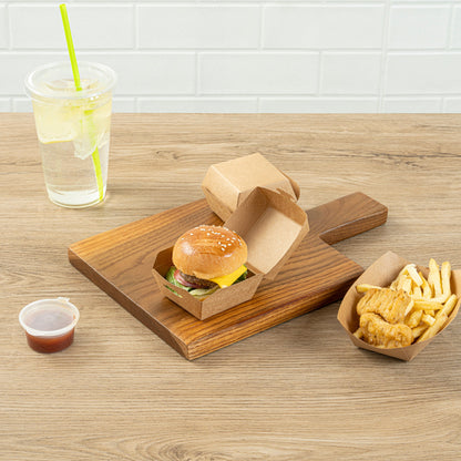 Bio Tek Kraft Paper Slider Box - 2 1/2" x 2 1/2" x 2" - 100 count box