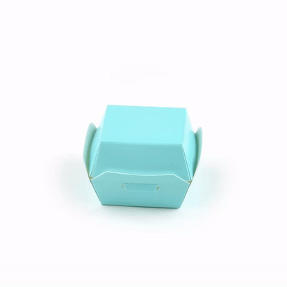 Bio Tek Turquoise Paper Slider Box - 2 1/2" x 2 1/2" x 2" - 100 count box