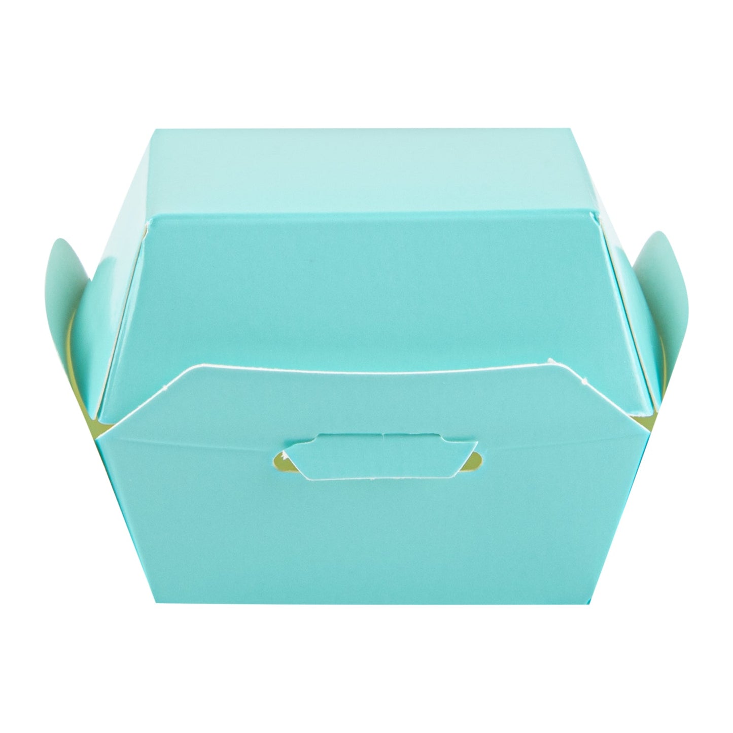 Bio Tek Turquoise Paper Slider Box - 2 1/2" x 2 1/2" x 2" - 100 count box