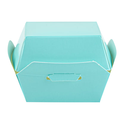 Bio Tek Turquoise Paper Slider Box - 2 1/2" x 2 1/2" x 2" - 100 count box