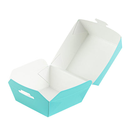 Bio Tek Turquoise Paper Slider Box - 2 1/2" x 2 1/2" x 2" - 100 count box