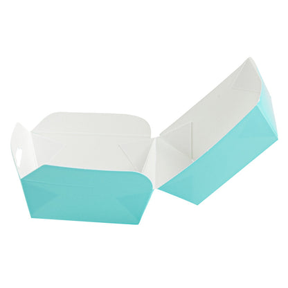 Bio Tek Turquoise Paper Slider Box - 2 1/2" x 2 1/2" x 2" - 100 count box