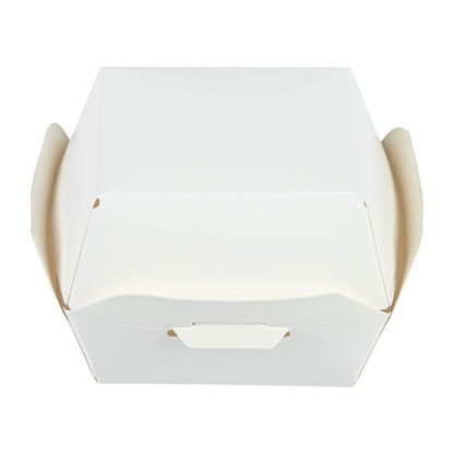 Bio Tek White Paper Slider Box - 2 1/2" x 2 1/2" x 2" - 100 count box