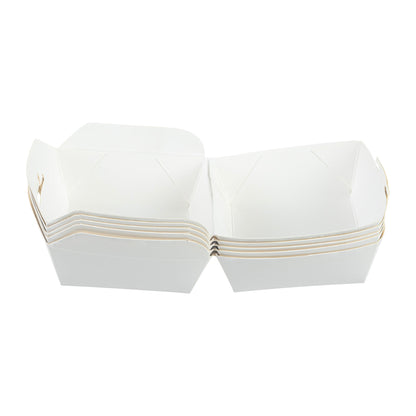 Bio Tek White Paper Slider Box - 2 1/2" x 2 1/2" x 2" - 100 count box