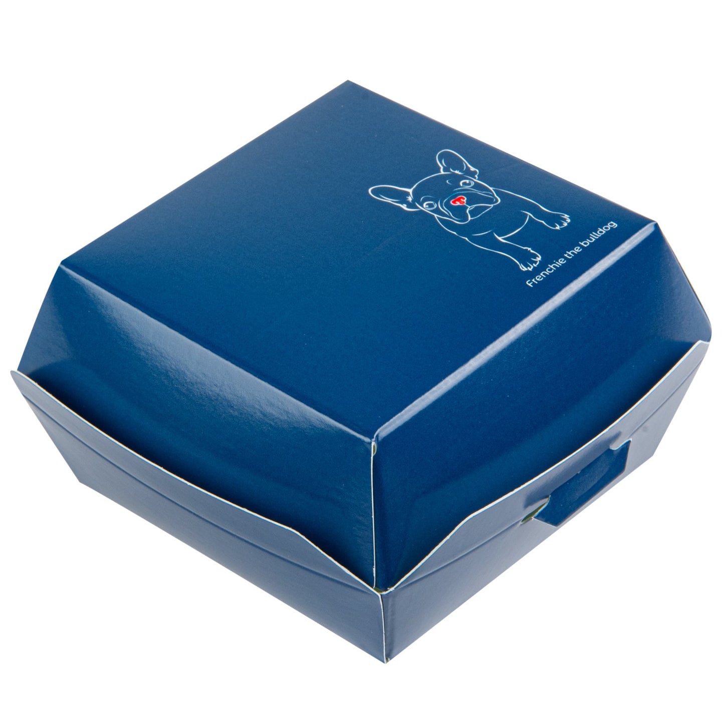 Bio Tek Frenchie Paper Mini Burger Box - 2 3/4" x 2 3/4" x 2" - 100 count box