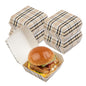 Bio Tek Plaid Paper Mini Burger Box - 2 3/4" x 2 3/4" x 2" - 100 count box