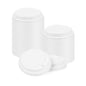 Basic Nature White PLA Plastic Coffee Cup Lid - Fits 8, 12, 16 and 20 oz, Compostable - 500 count box