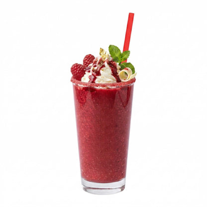 Bev Tek Red Paper Straw - Biodegradable, 6mm - 7 3/4" - 25 count box
