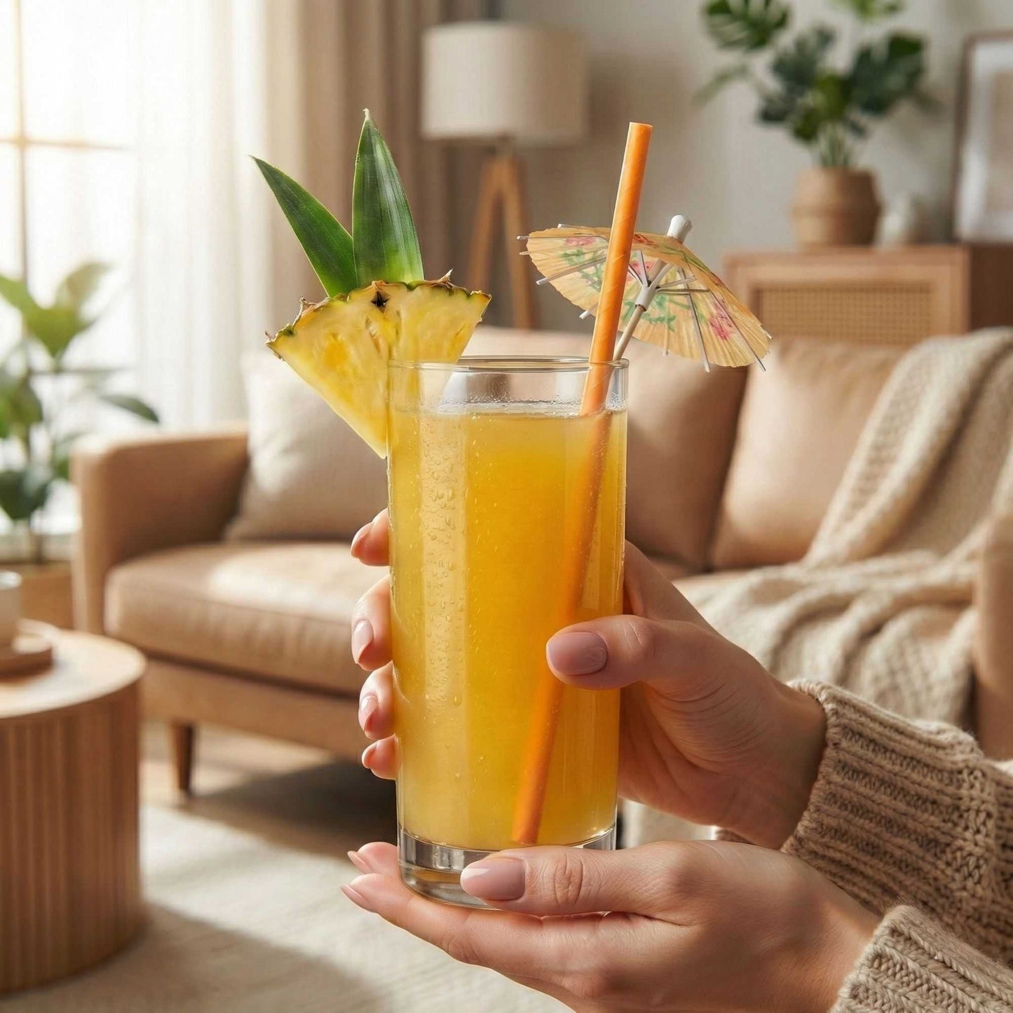 Bev Tek Orange Paper Straw - Biodegradable, 6mm - 7 3/4" - 25 count box