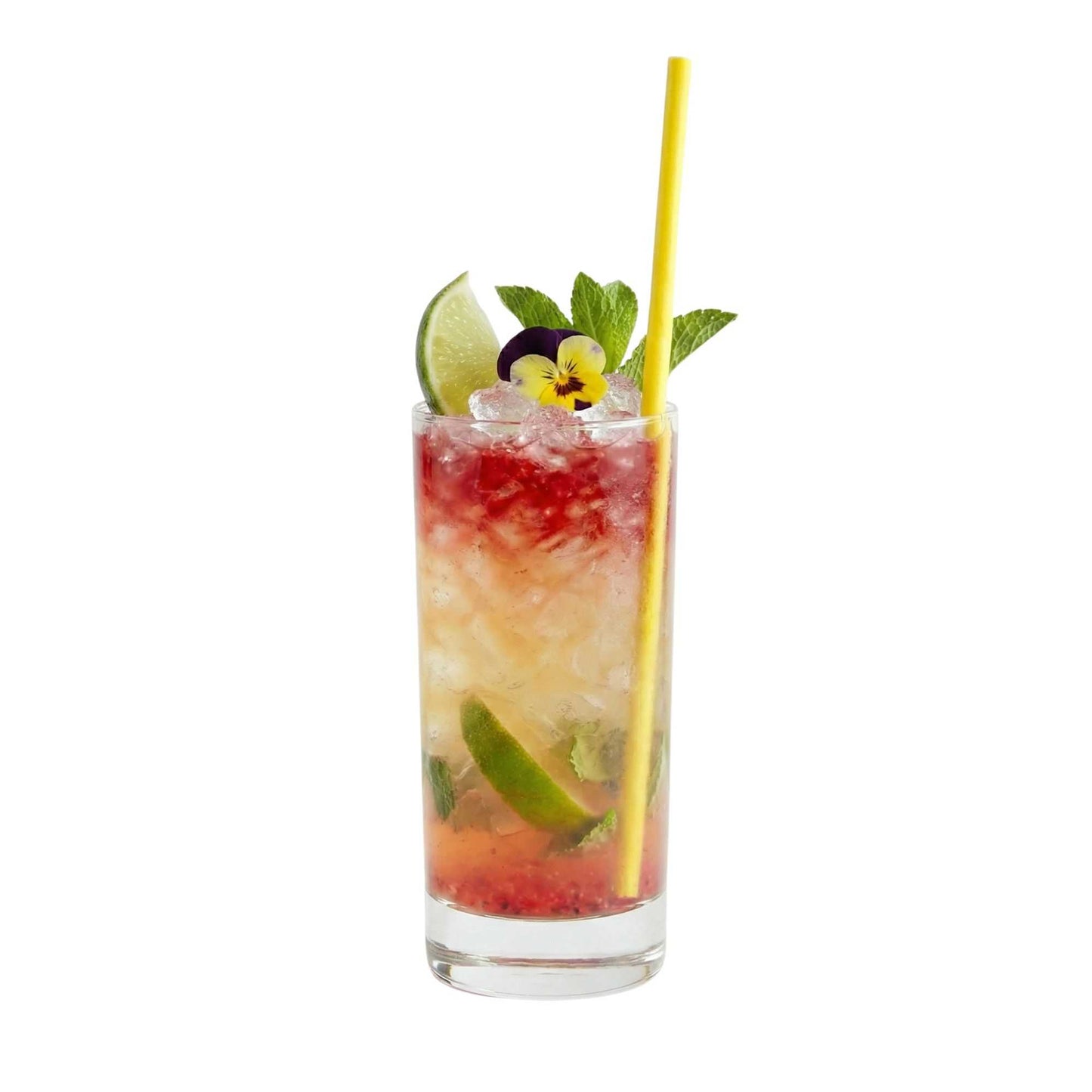 Bev Tek Yellow Paper Straw - Biodegradable, 6mm - 7 3/4" - 25 count box