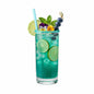 Bev Tek Teal Paper Straw - Biodegradable, 6mm - 7 3/4" - 25 count box