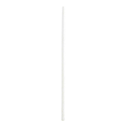Bev Tek White Paper Straw - Biodegradable, 6mm - 7 3/4" - 25 count box