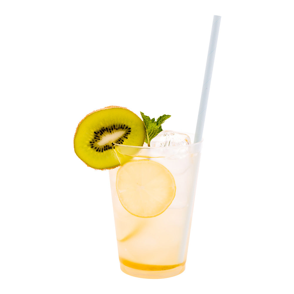 Bev Tek Light Mint Paper Straw - Biodegradable, 6mm - 7 3/4" - 100 count box