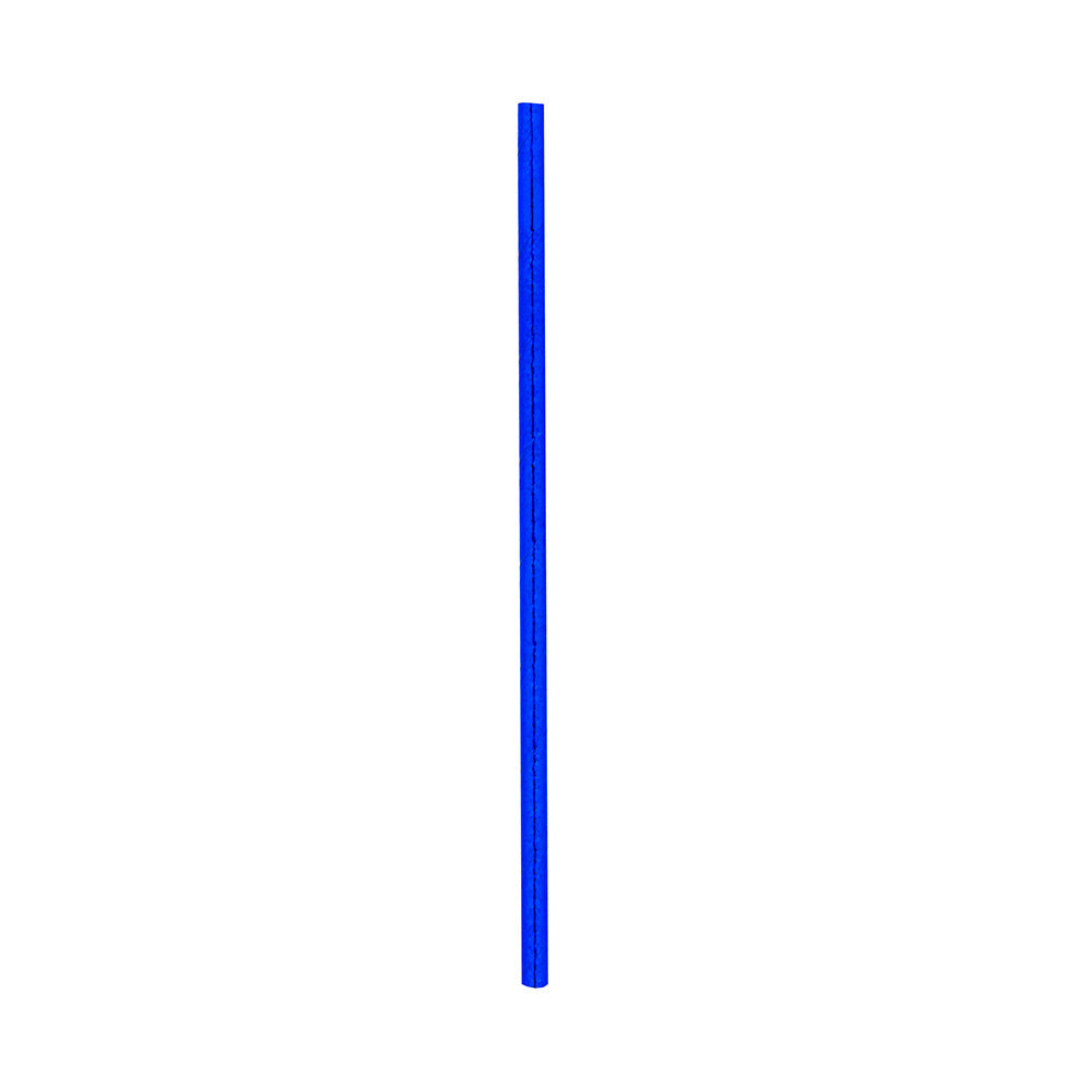 Bev Tek Metallic Cobalt Paper Straw - 6mm - 7 3/4" - 100 count box