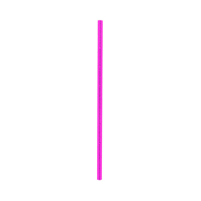 Bev Tek Metallic Magenta Paper Straw - 6mm - 7 3/4" - 25 count box