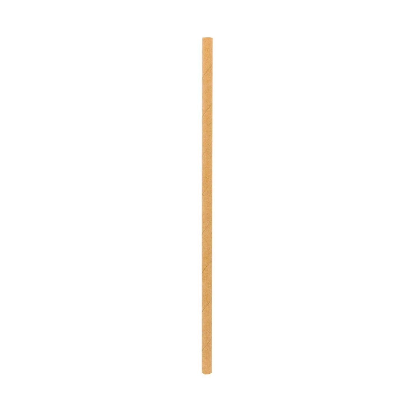 Bev Tek Kraft Paper Straw - Wrapped , Biodegradable, 6mm - 7 3/4" - 100 count box