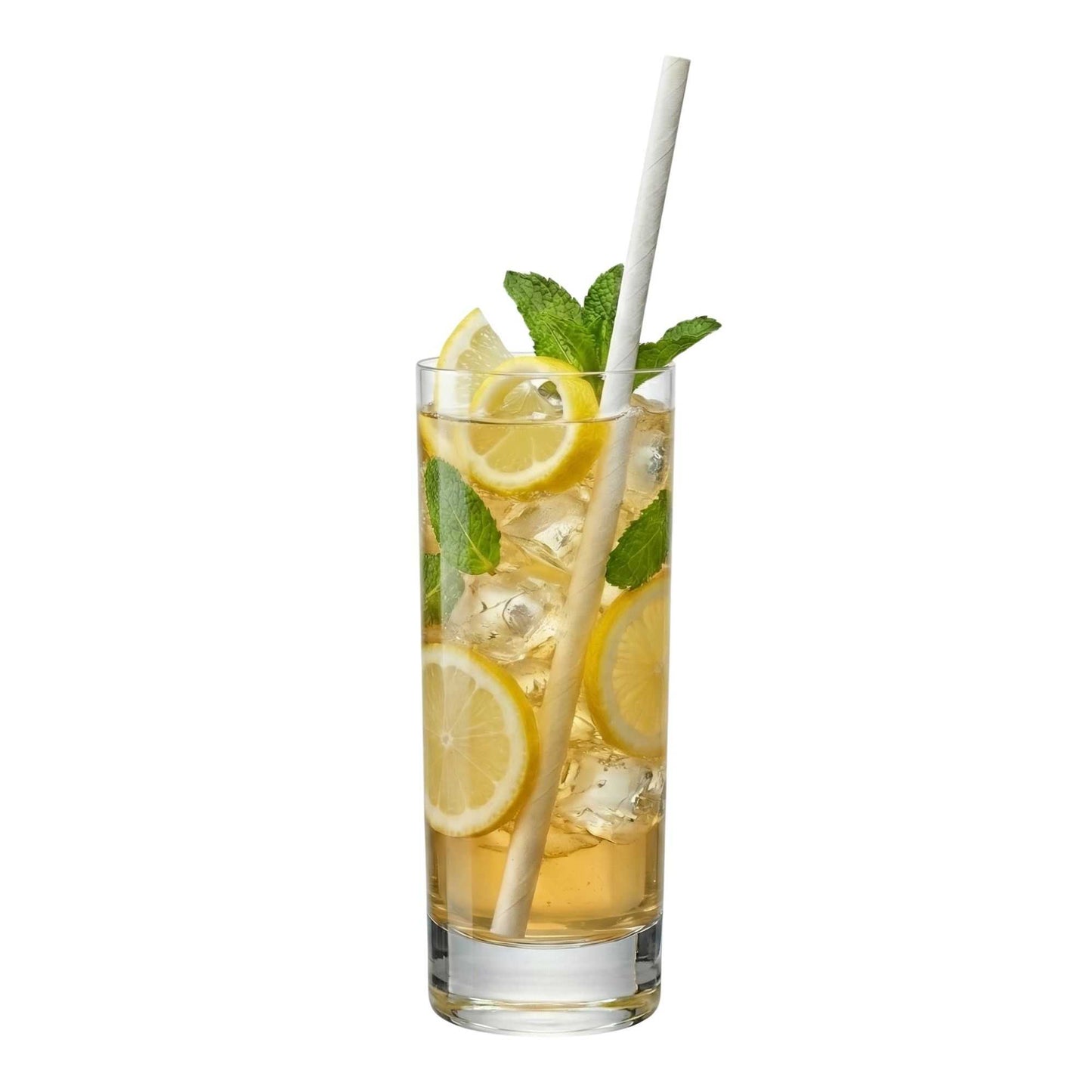 Bev Tek White Paper Straw - Wrapped, Biodegradable, 6mm - 7 3/4" - 1000 count box
