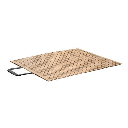 Saving Nature Kraft Paper Large Retail Bag - Black Zig Zag, with Handles - 16" x 9 3/4" x 17 1/4" - 100 count box