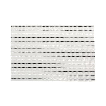 Carmel Mesh White Vinyl Woven Placemat - Pick Stitch - 16" x 12" - 6 count box