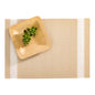 Artisan Stripe Cream Vinyl Woven Placemat - 16" x 12" - 6 count box