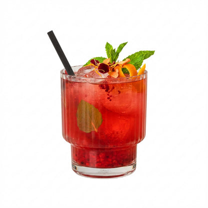 Bev Tek Matte Black Paper Cocktail Straw - Biodegradable, 6mm - 5 3/4" - 100 count box