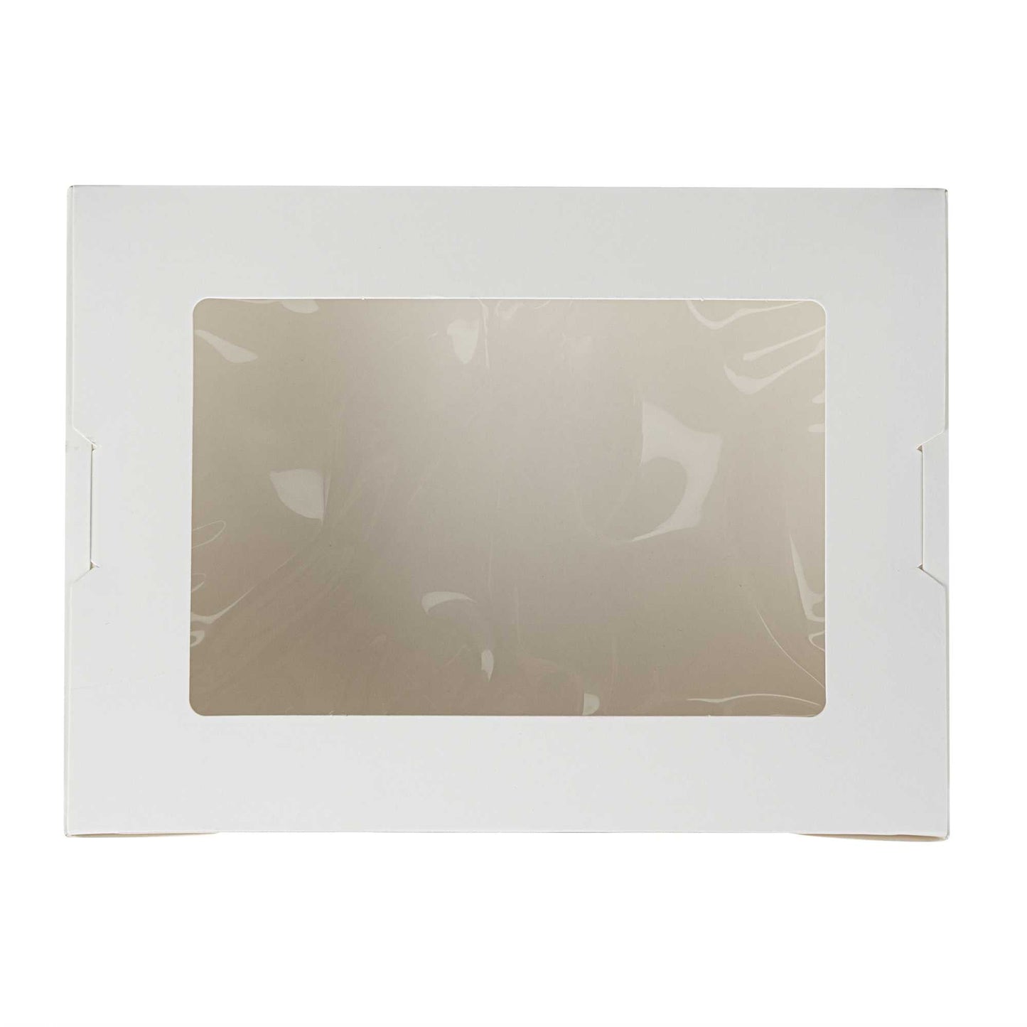 Cafe Vision 71 oz White Paper Large Take Out Container - Hinge Lock - 8 3/4" x 6 1/2" x 2 1/2" - 200 count box