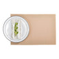 Geneva Frame Desert Sand Vinyl Woven Placemat - 16" x 12" - 6 count box