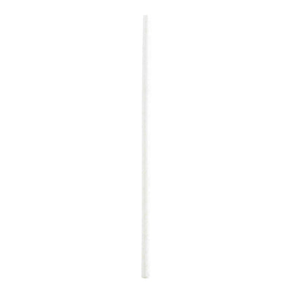 Bev Tek White Paper Straw - Biodegradable, 6mm - 7 3/4" - 100 count box