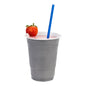 Bev Tek Blue Paper Straw - Biodegradable, 6mm - 7 3/4" - 25 count box
