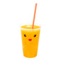 Bev Tek Orange Paper Straw - Zig Zags, Biodegradable, 6mm - 7 3/4" - 25 count box