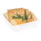 Matsuri Vision White Paper Small Sushi Container - 3 3/4" x 3 3/4" x 1 1/2" - 100 count box