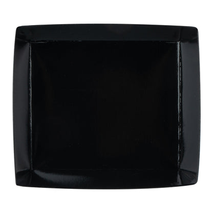 Matsuri Vision Black Paper Large Sushi Container - 5" x 4 1/2" x 1 1/2" - 100 count box