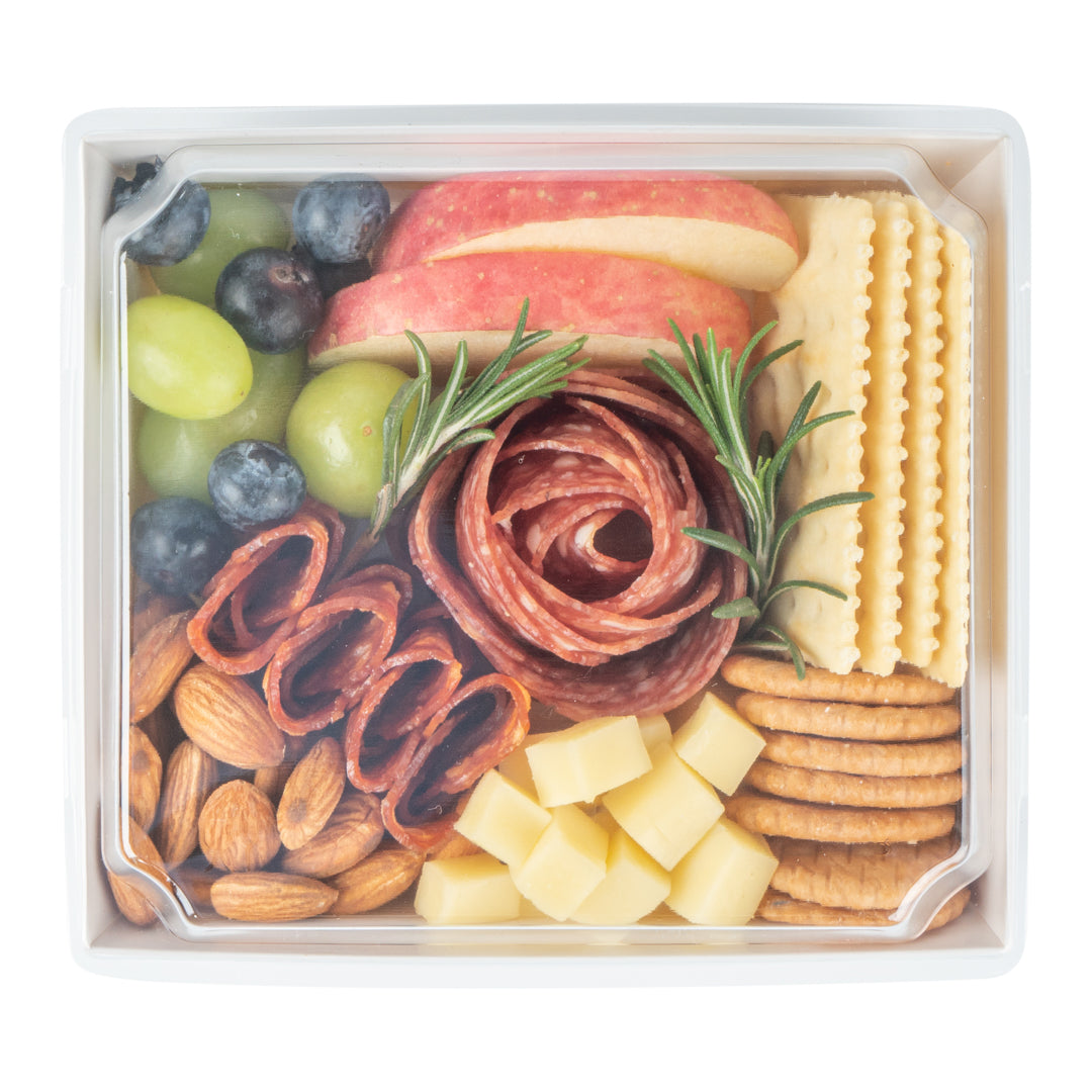 Matsuri Vision White Paper Large Sushi Container - 5" x 4 1/2" x 1 1/2" - 100 count box