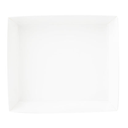 Matsuri Vision White Paper Large Sushi Container - 5" x 4 1/2" x 1 1/2" - 100 count box